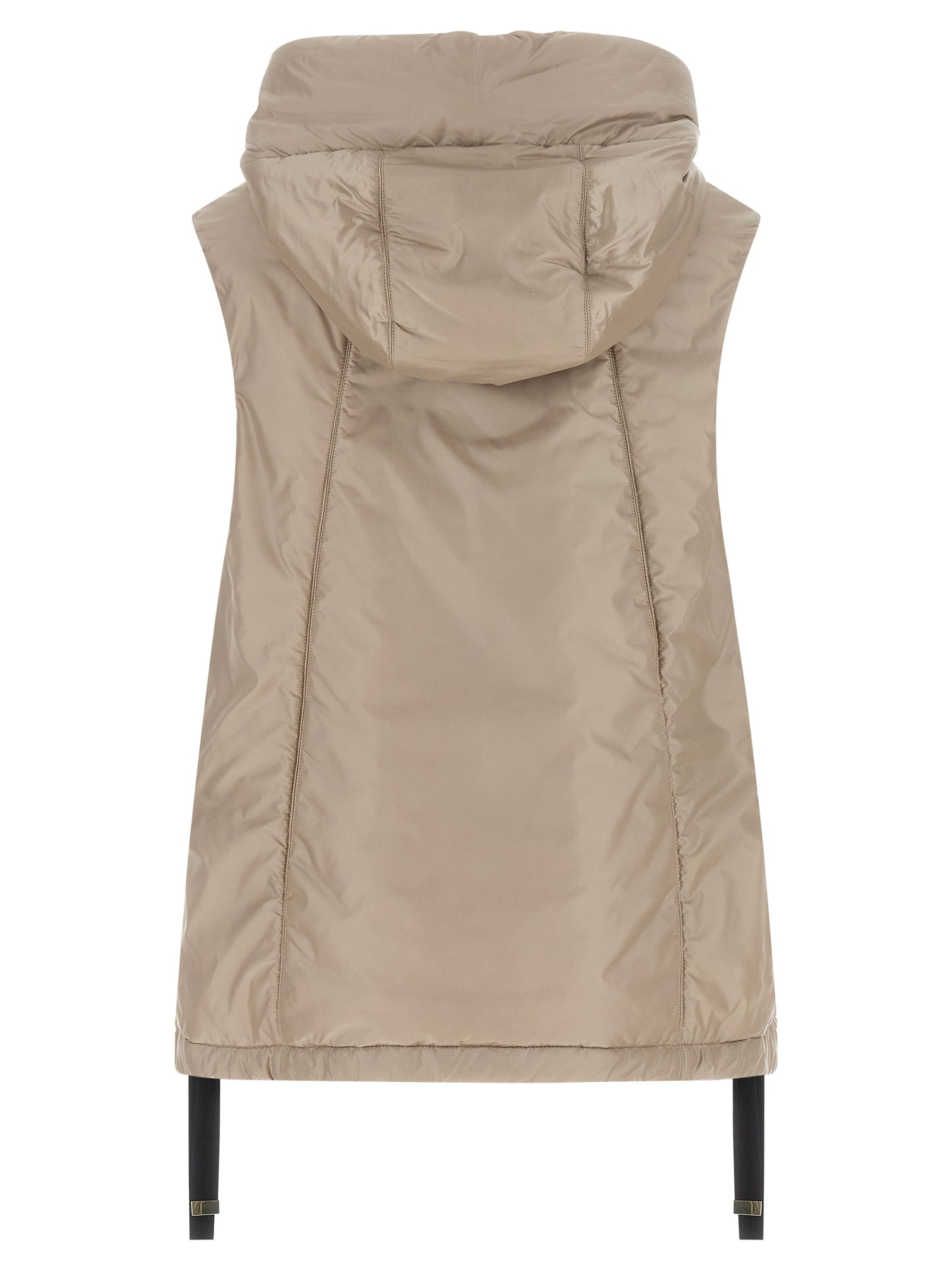 Max Mara Beige Polyester Sleeveless Jacket