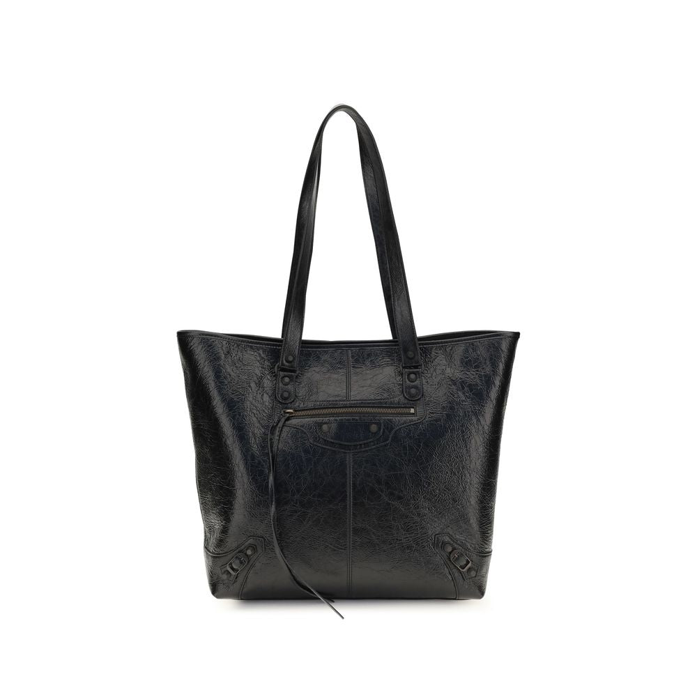 Balenciaga Black Lamb Ovis Aries Aries Shoulder Bag