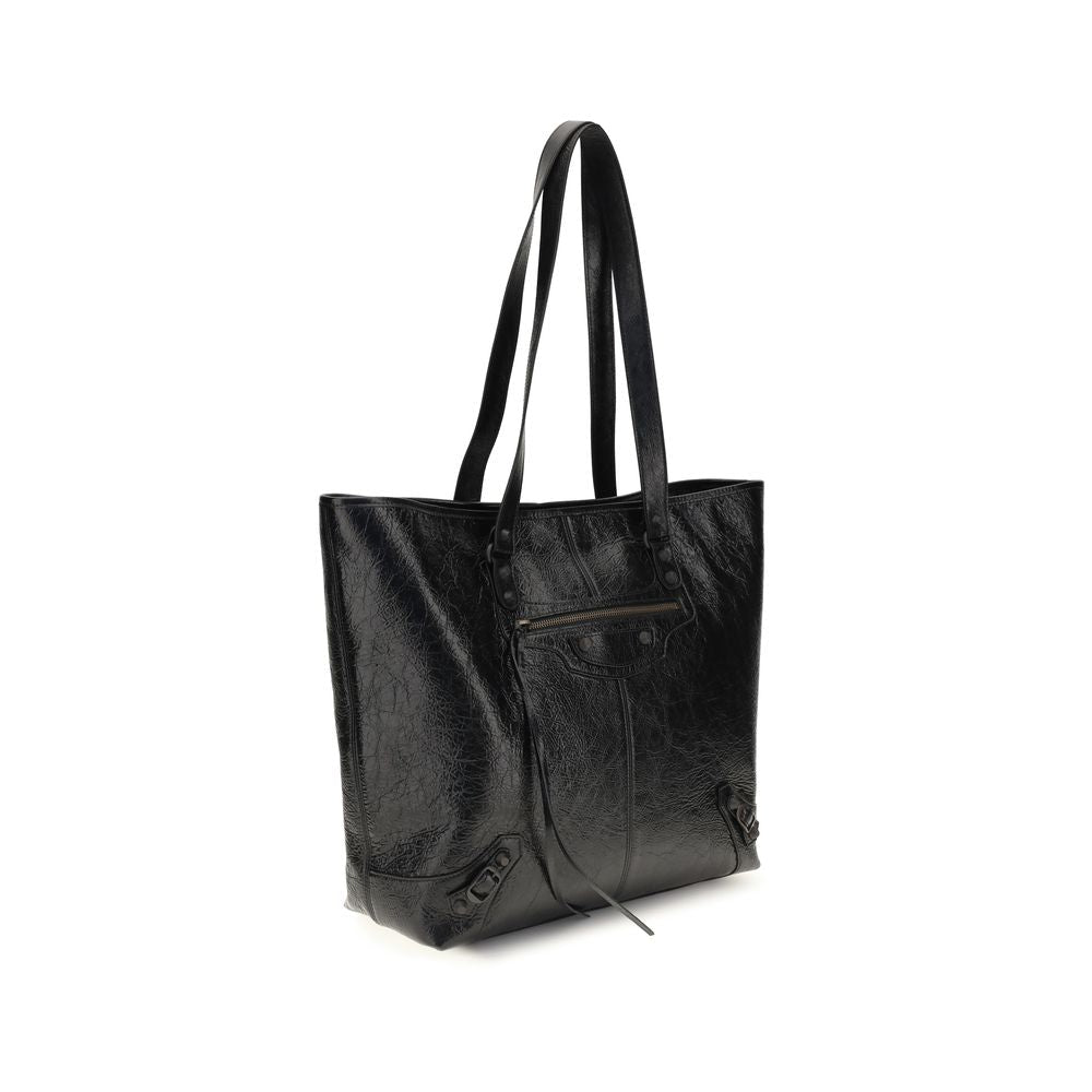 Balenciaga Black Lamb Ovis Aries Aries Shoulder Bag