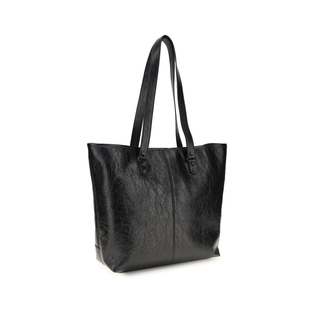 Balenciaga Black Lamb Ovis Aries Aries Shoulder Bag