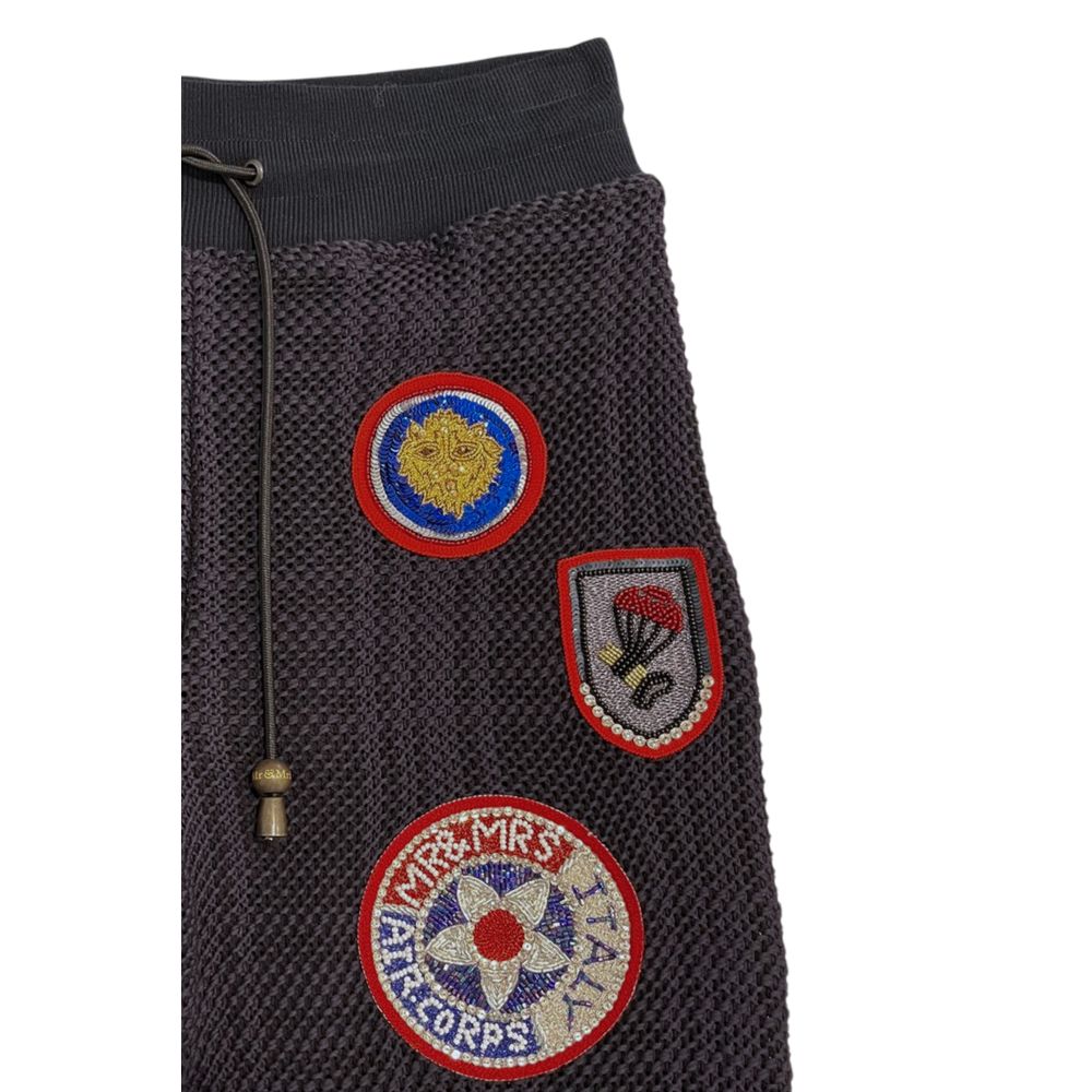 Mr&Mrs Italy Blue Knit Women Pants