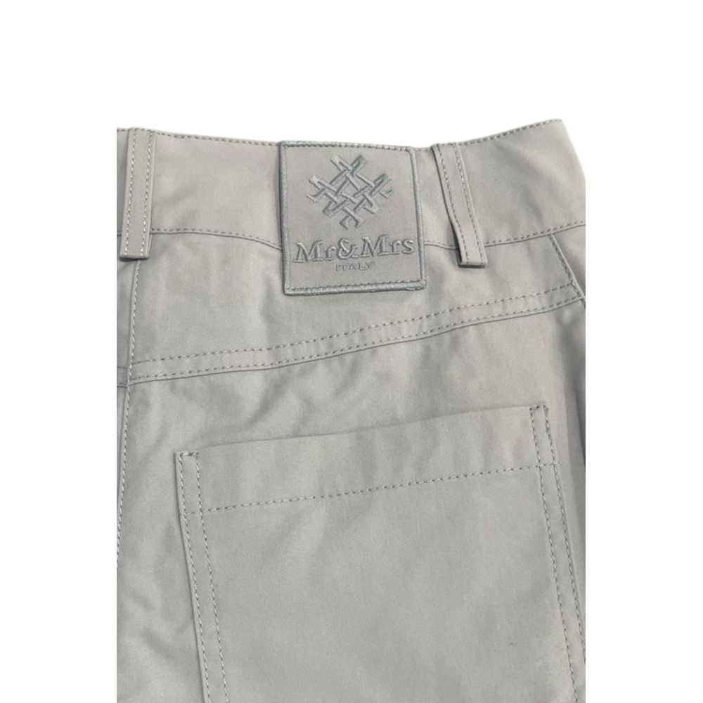 Mr&Mrs Italy Grey Cotton Women Pants