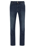 Jacob Cohen Blue Cotton Slim Fit Jeans