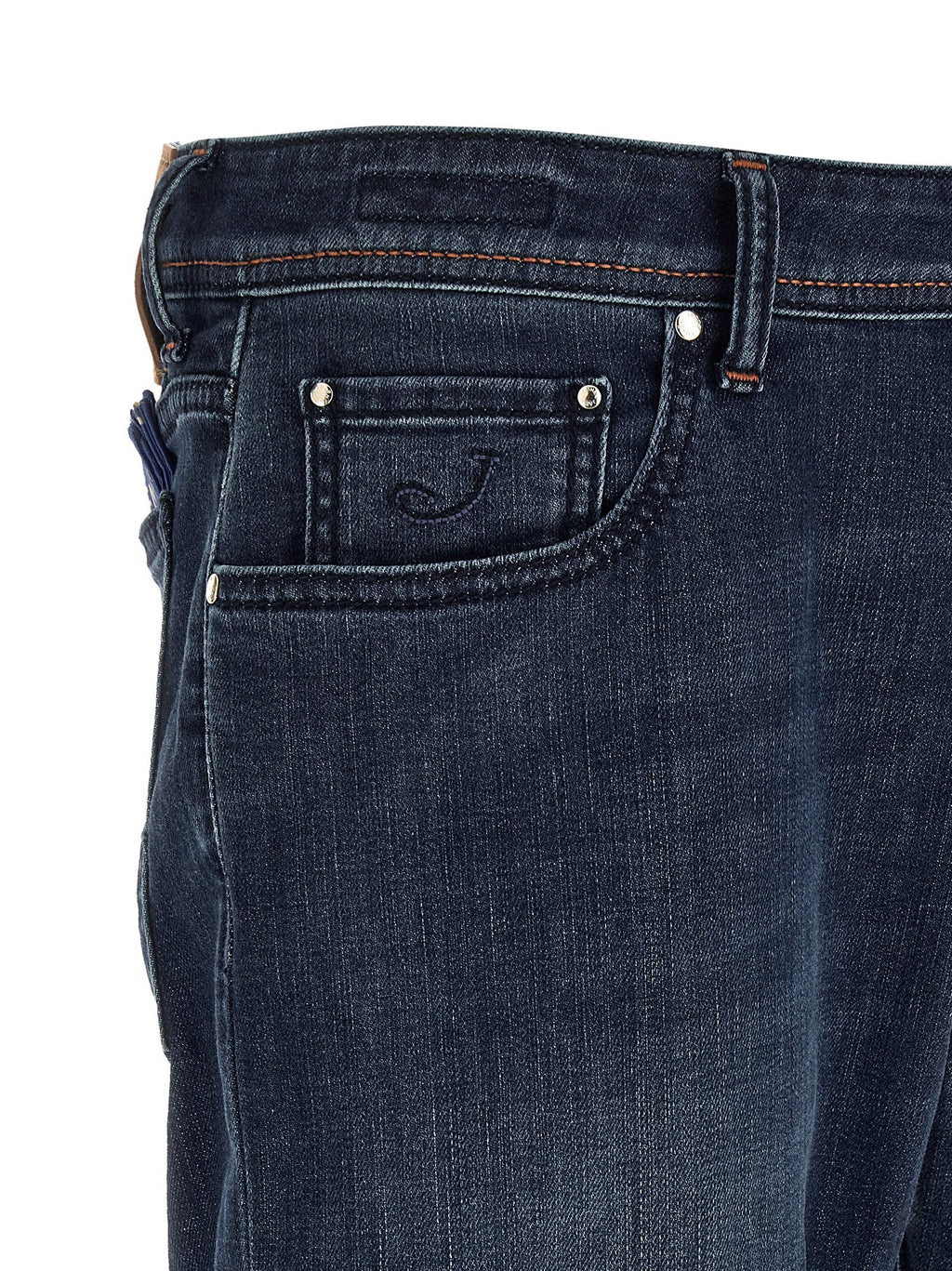 Jacob Cohen Blue Cotton Slim Fit Jeans