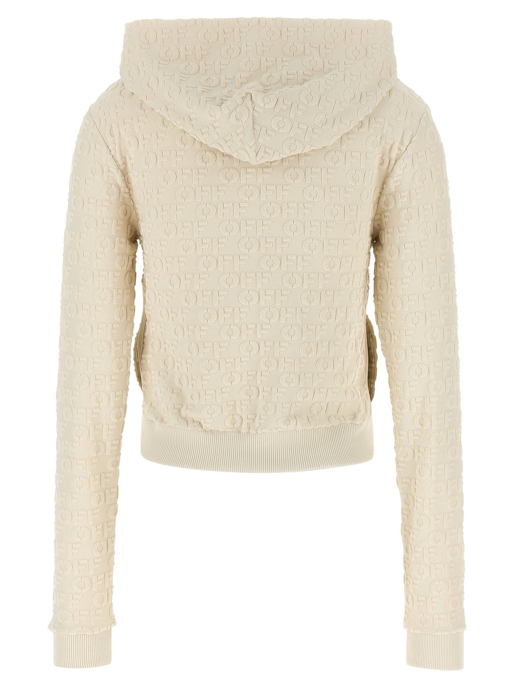 Off-White Beige Cotton Sweatshirt