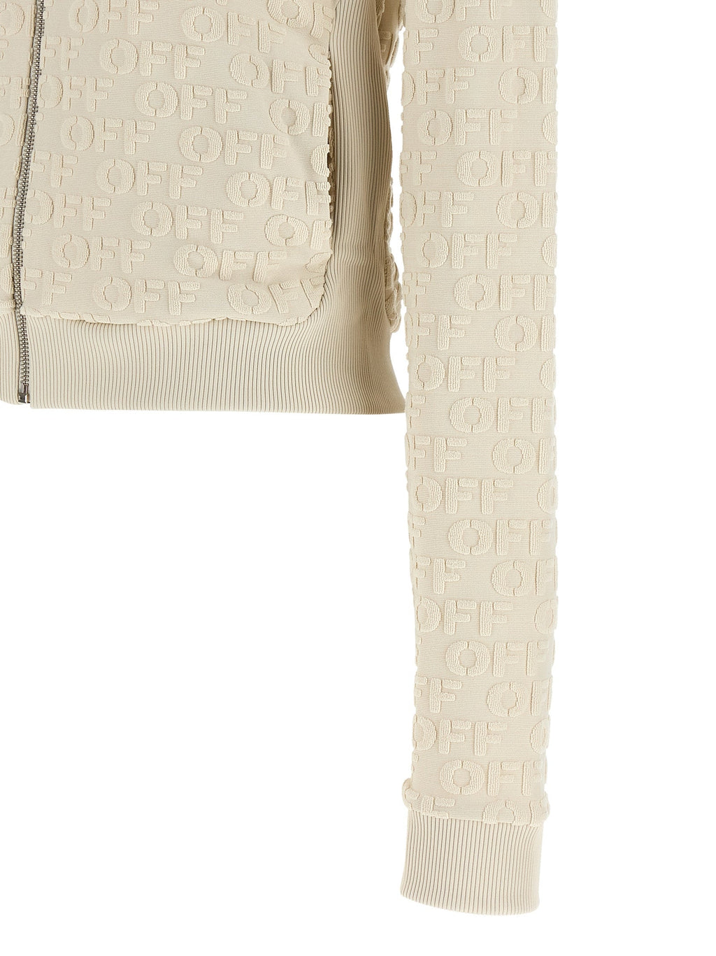 Off-White Beige Cotton Sweatshirt