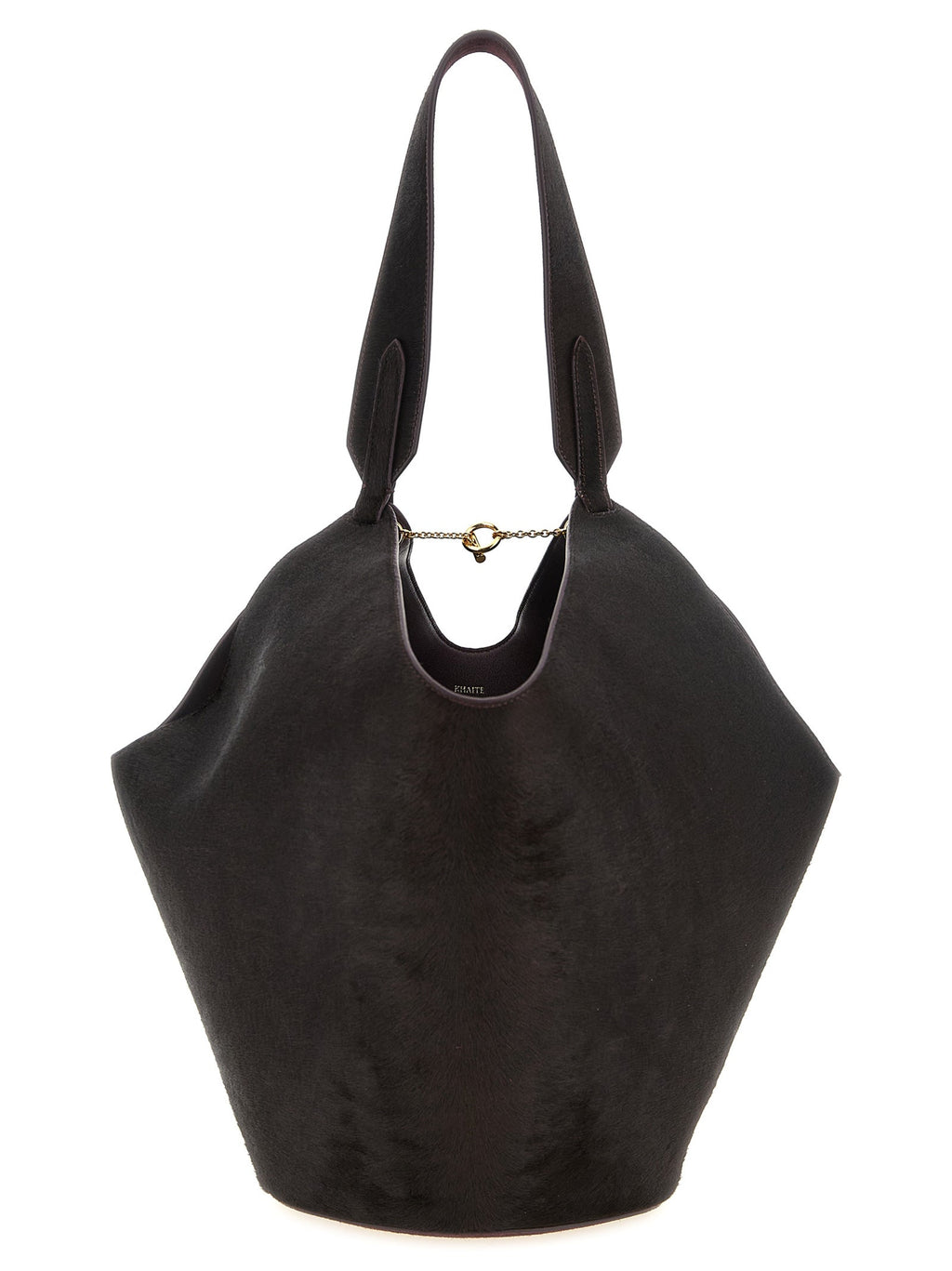 Khaite Bordeaux Calfskin Tote Bag Khaite