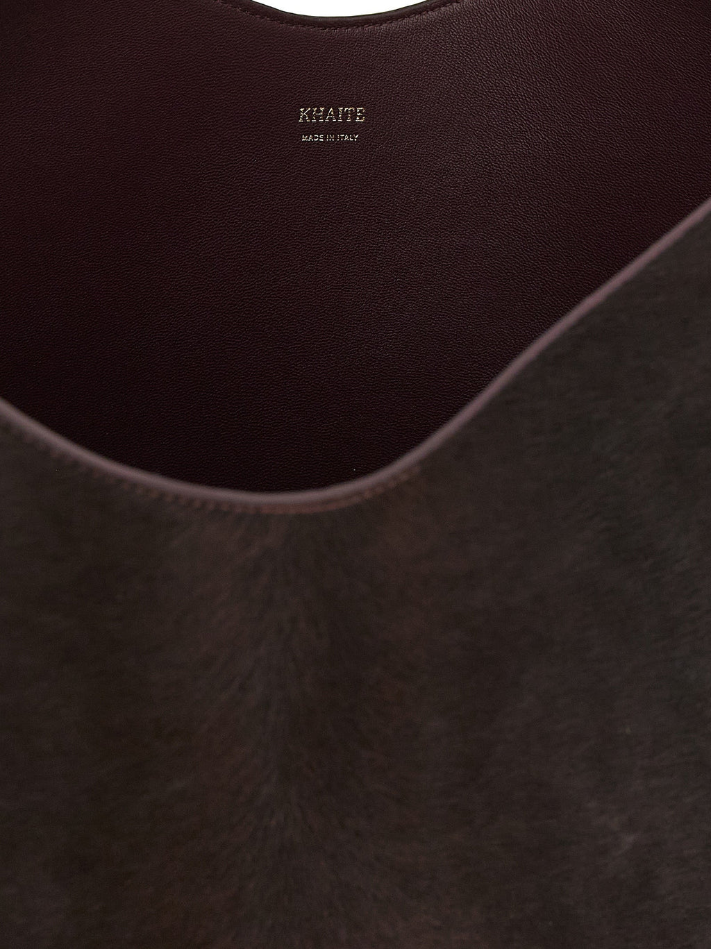 Khaite Bordeaux Calfskin Tote Bag