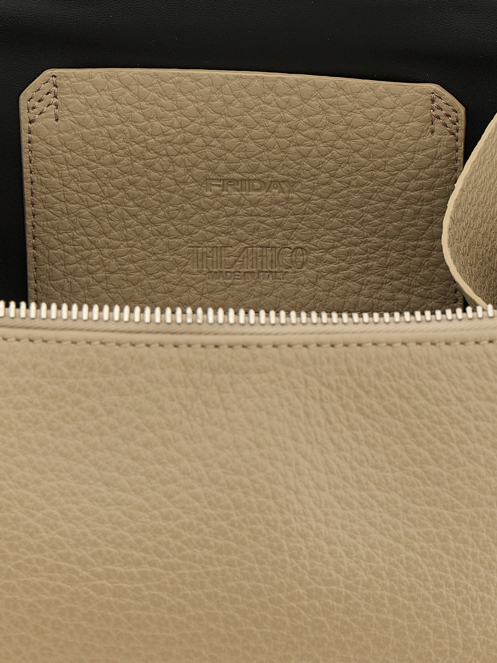 The Attico Beige Bovine Leather Handbag