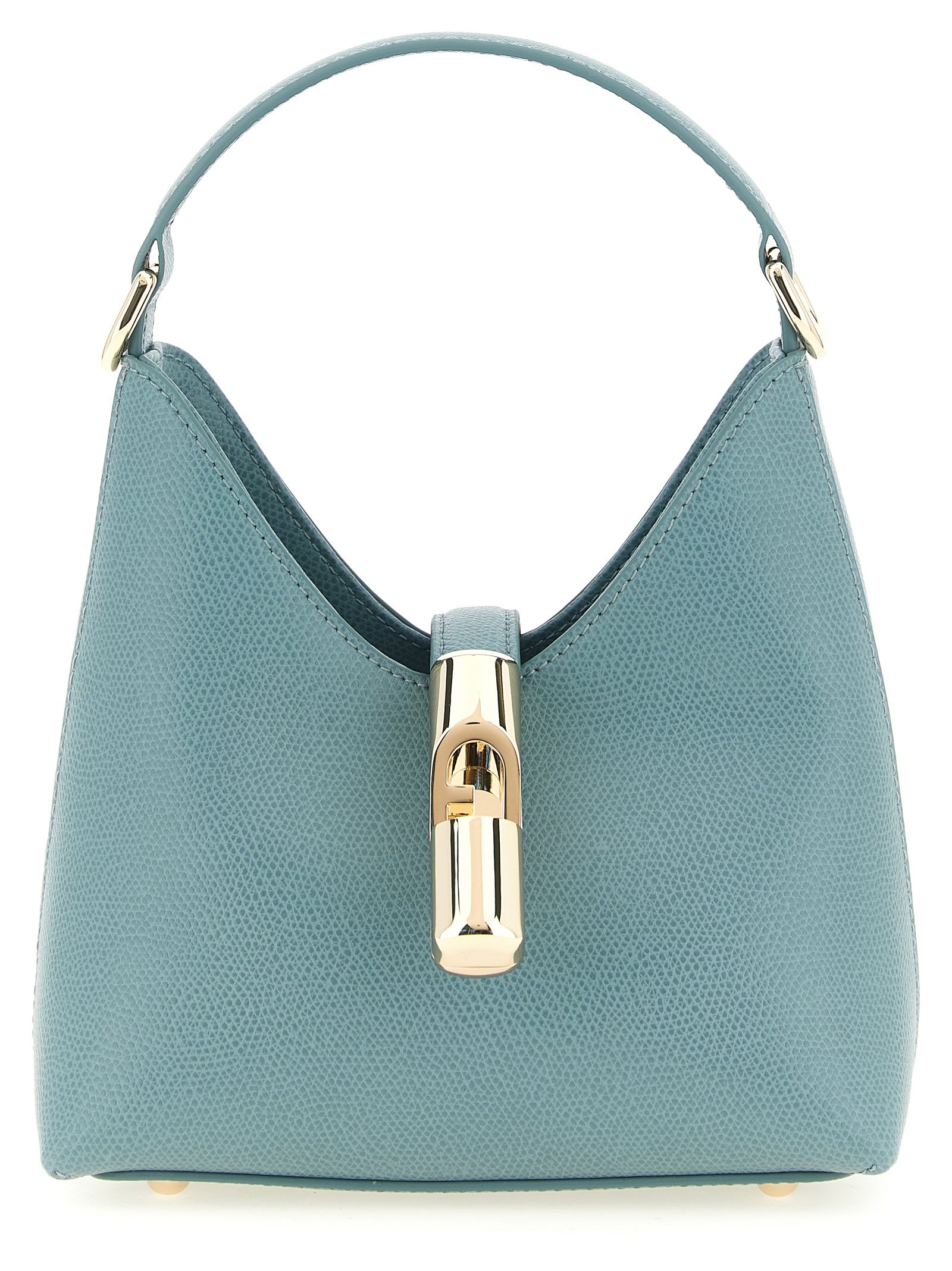 Furla Blue Calfskin Handbag