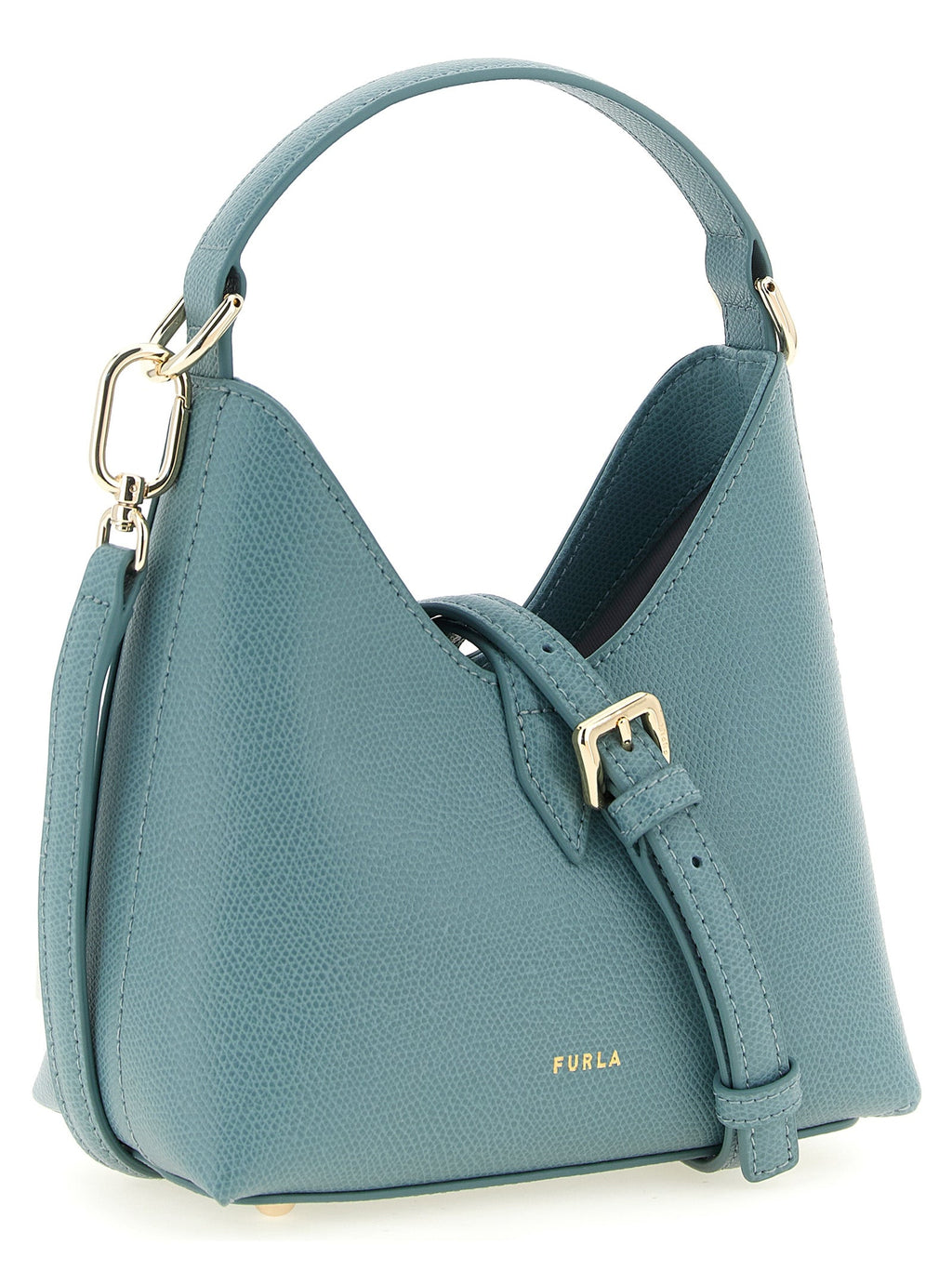 Furla Blue Calfskin Handbag