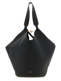 Khaite Black Calfskin Tote Bag