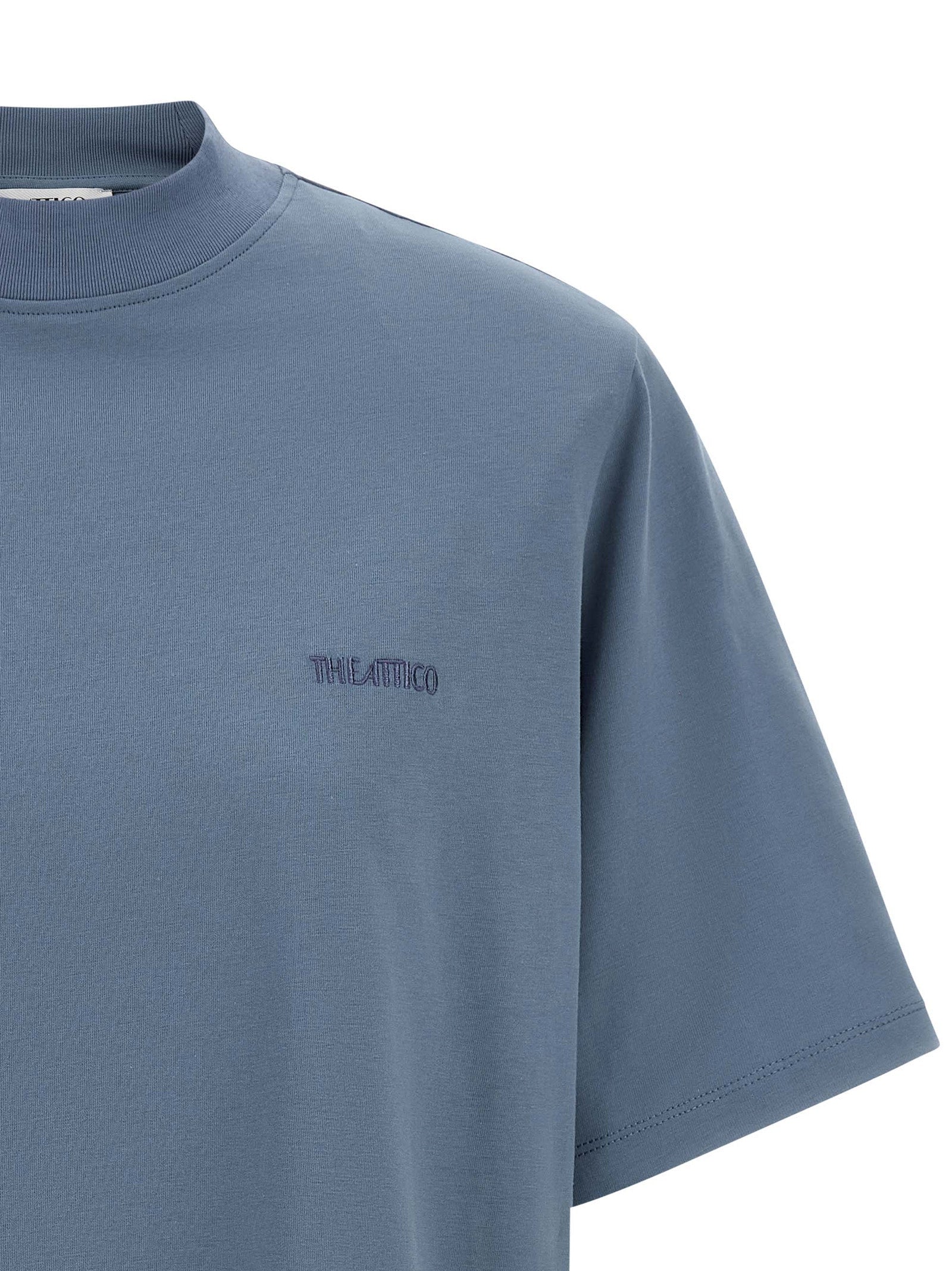 The Attico Blue Cotton T-Shirt
