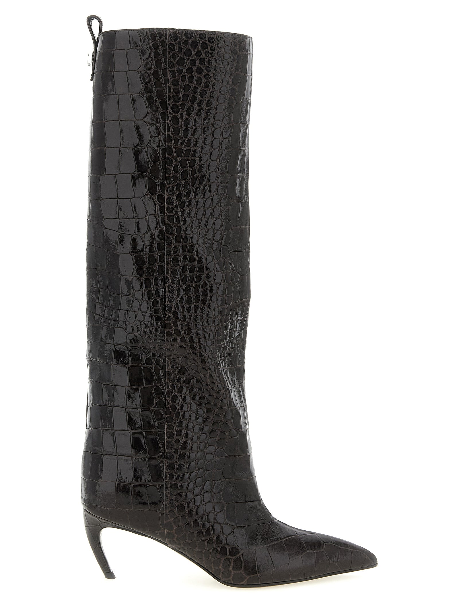 The Attico Brown Bovine Leather Over The Knee