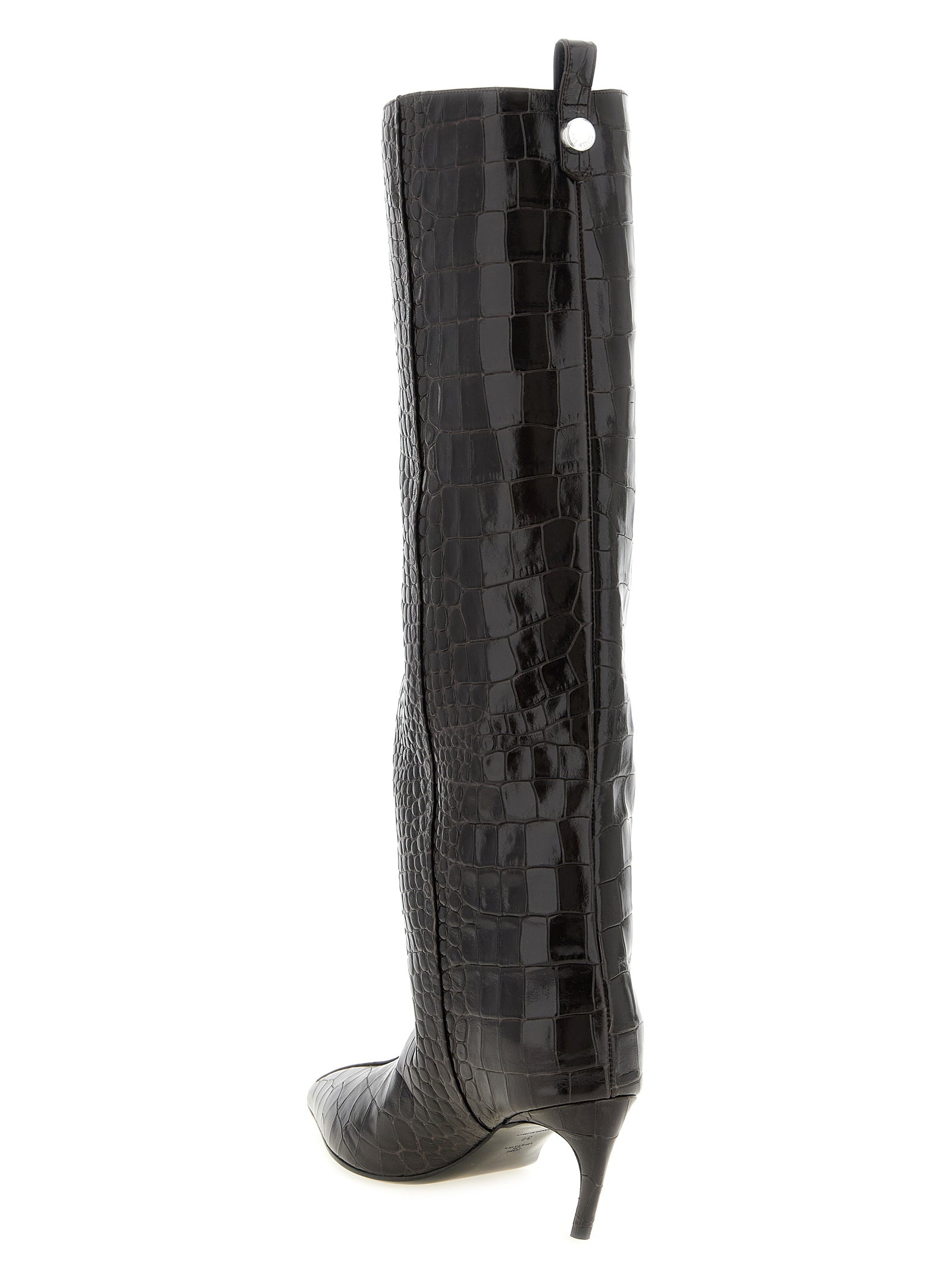 The Attico Brown Bovine Leather Over The Knee