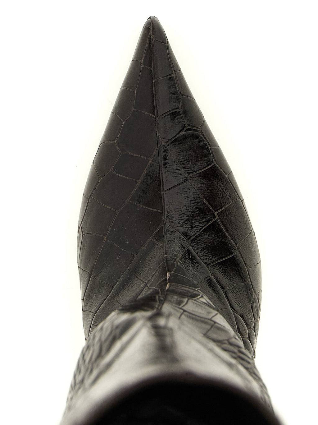 The Attico Brown Bovine Leather Over The Knee