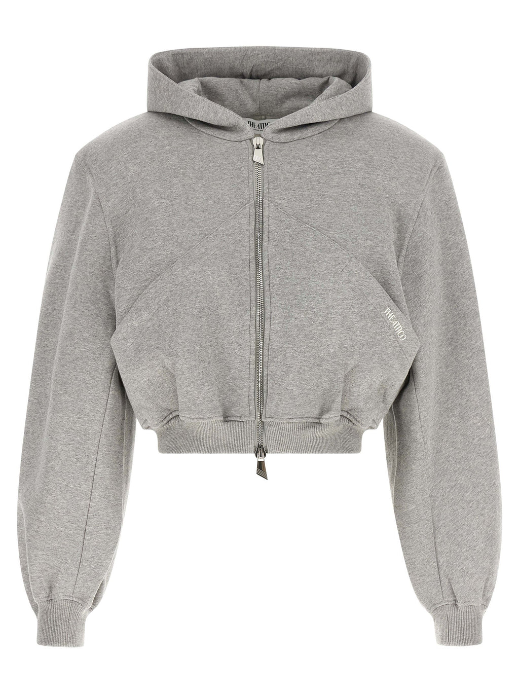 The Attico Gray Cotton Sweatshirt