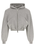 The Attico Gray Cotton Sweatshirt