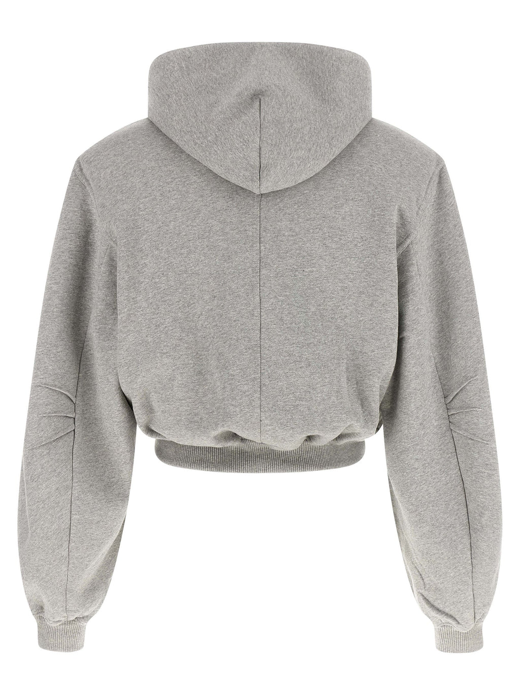 The Attico Gray Cotton Sweatshirt