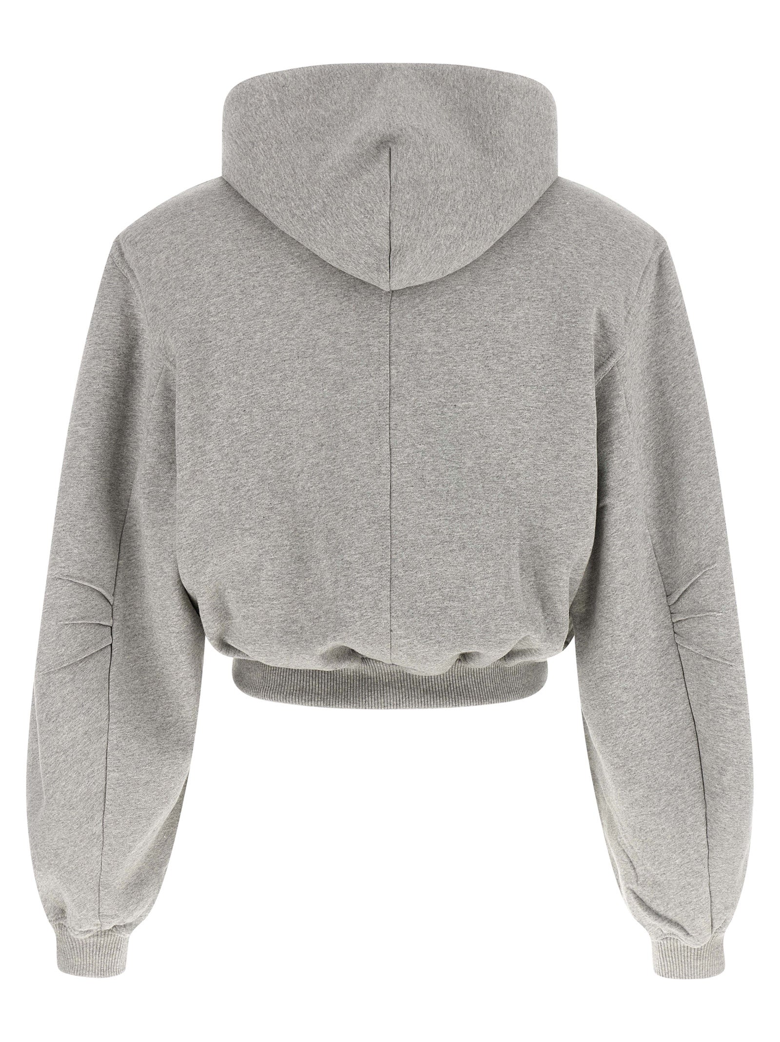 The Attico Gray Cotton Sweatshirt