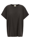Khaite Gray Cotton T-Shirt