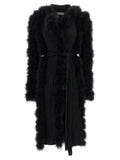 The Attico Black Wool Coat