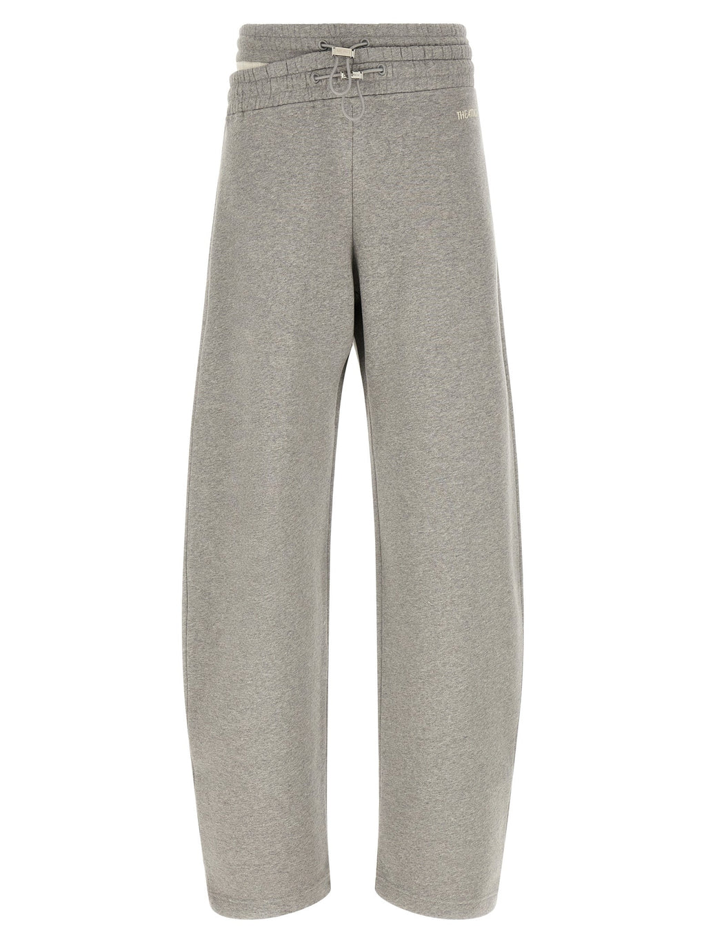 The Attico Gray Cotton Casual Pants