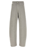 The Attico Gray Cotton Casual Pants