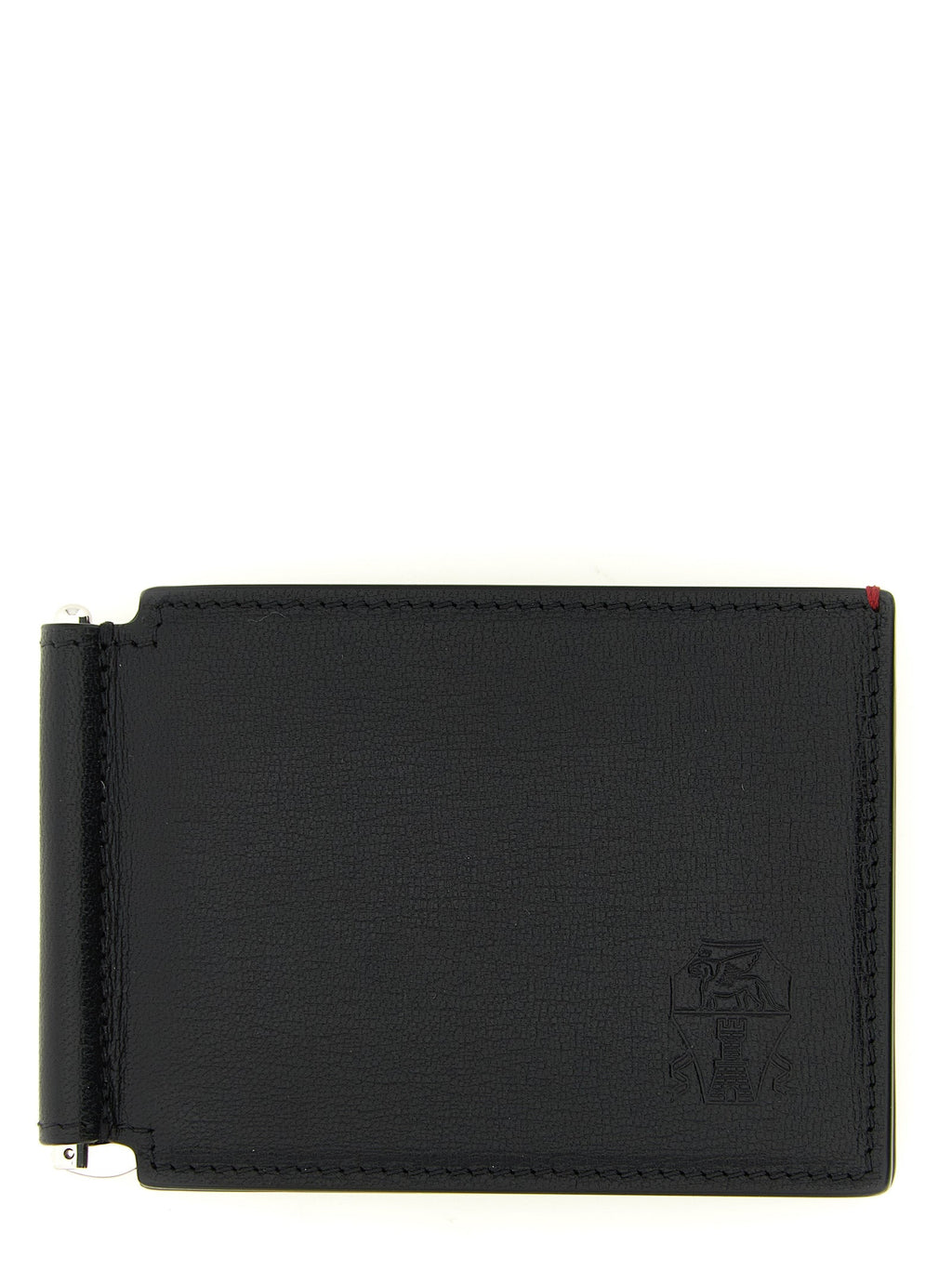 Brunello Cucinelli Black Goatskin Money Clip
