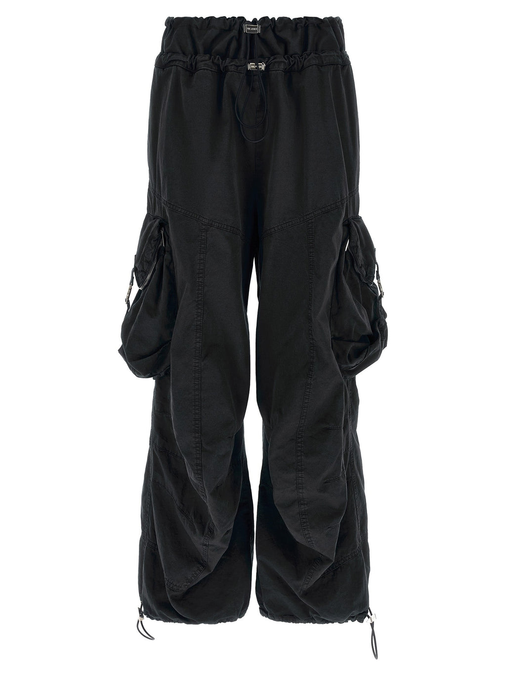 The Attico Black Cotton Cargo Pants