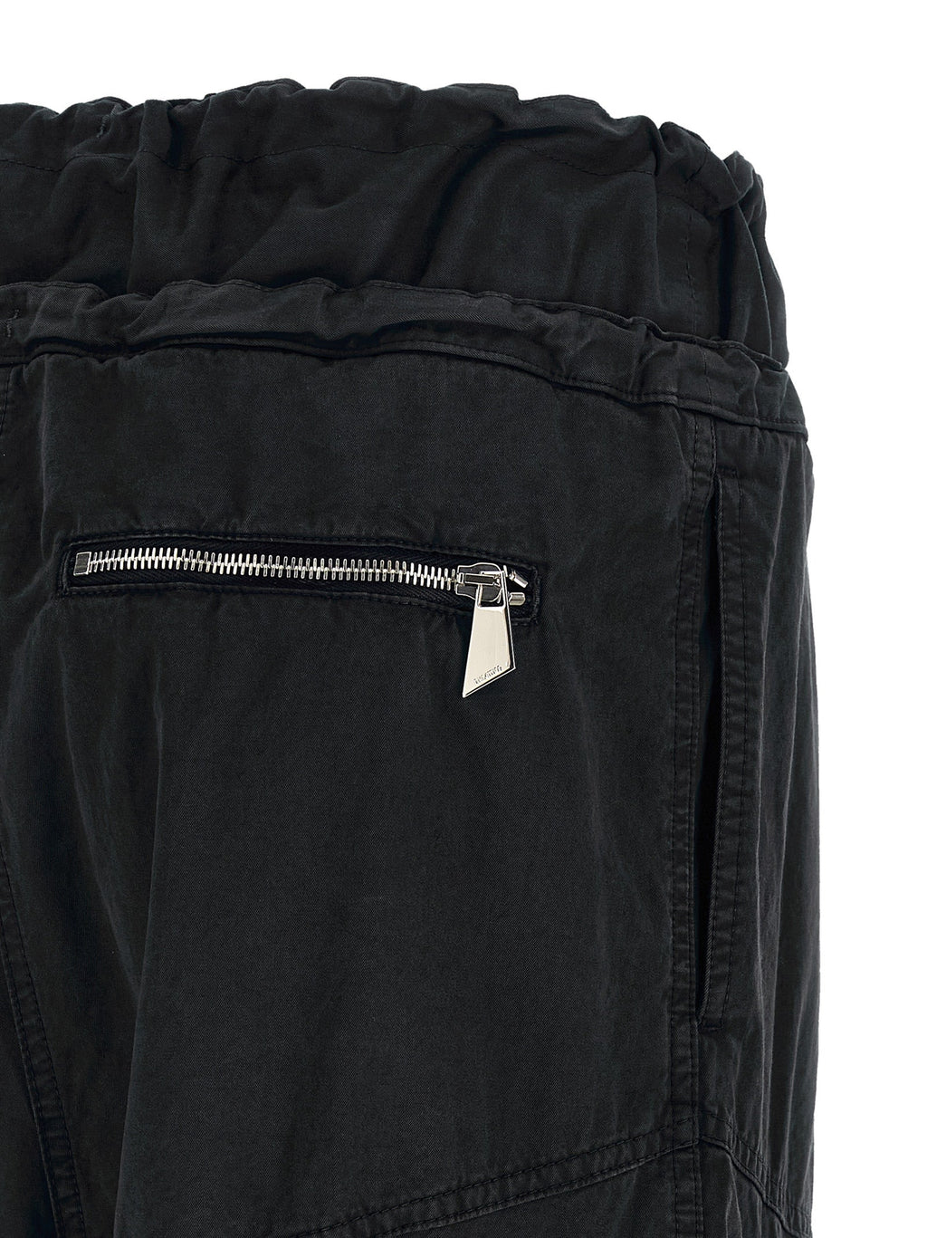 The Attico Black Cotton Cargo Pants