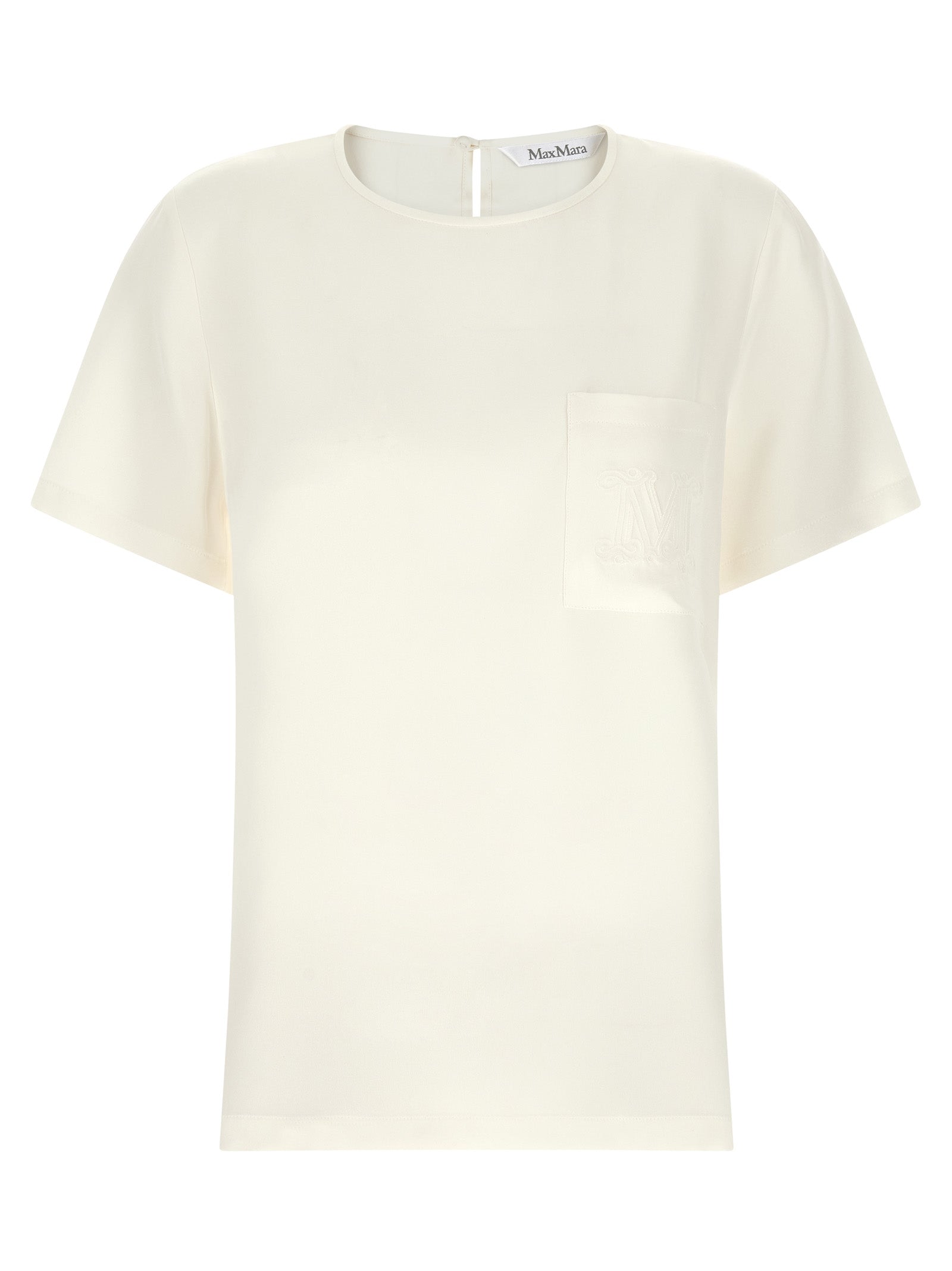 Max Mara White Silk Blouse