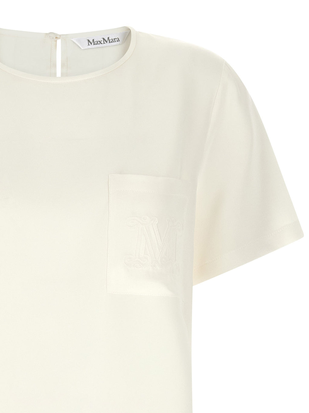 Max Mara White Silk Blouse