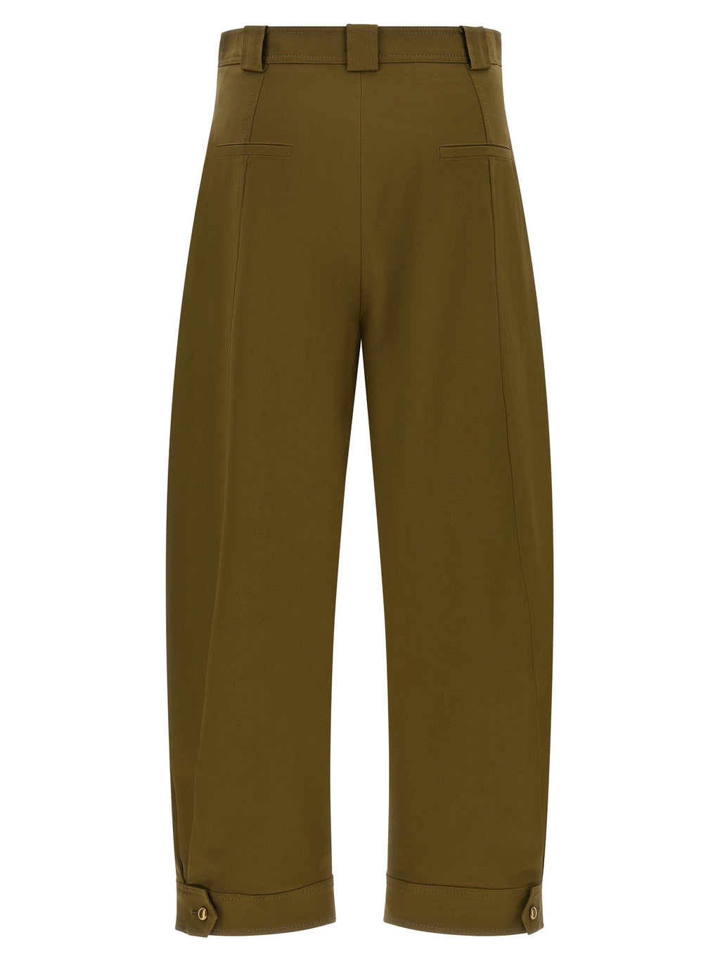 Max Mara Bicolor Cotton Cropped Pants