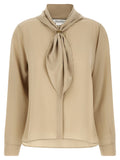 Max Mara Beige Silk Blouse