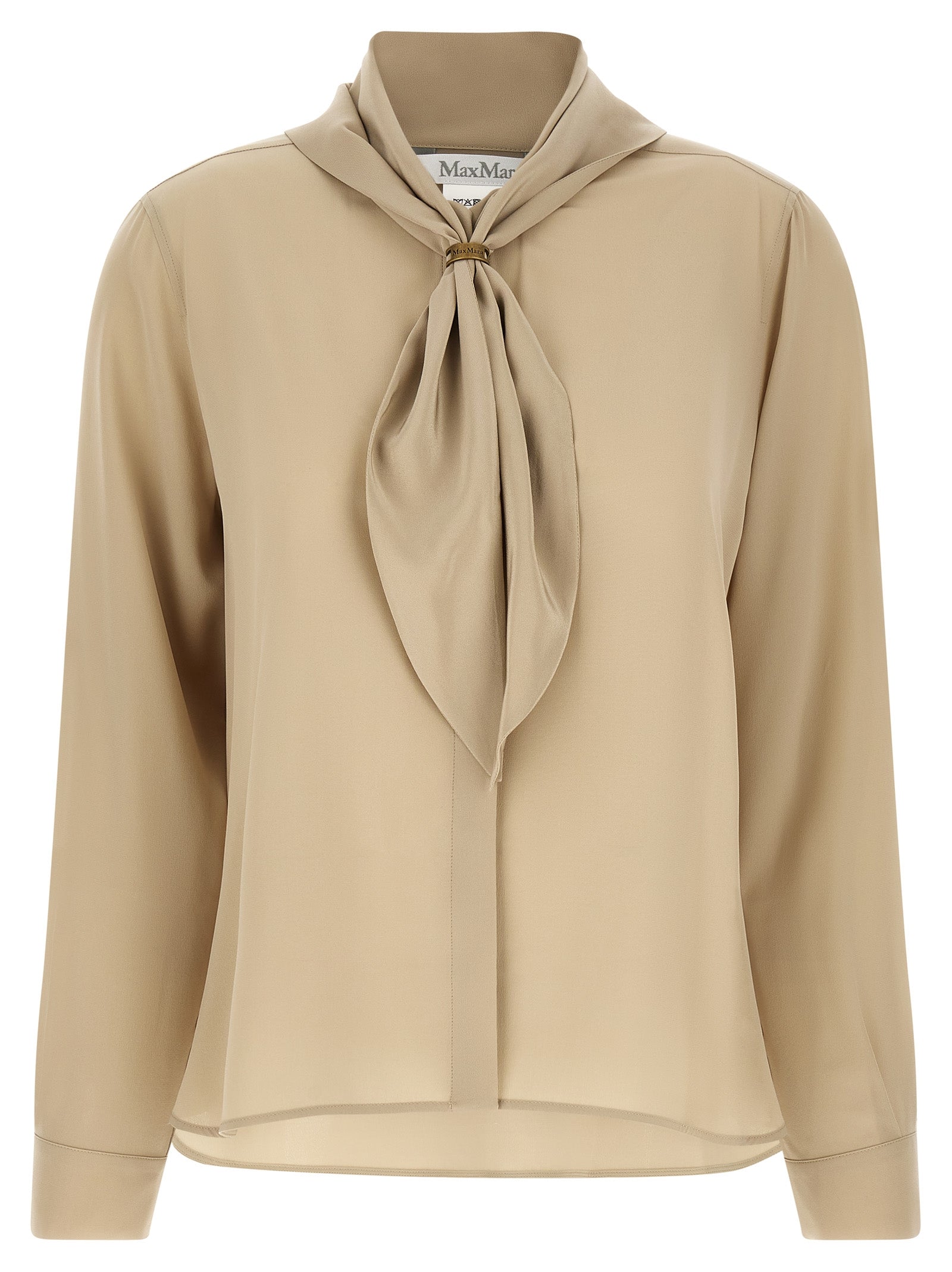 Max Mara Beige Silk Blouse