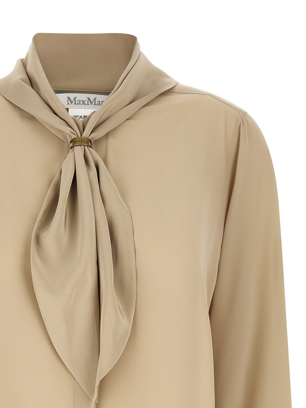 Max Mara Beige Silk Blouse