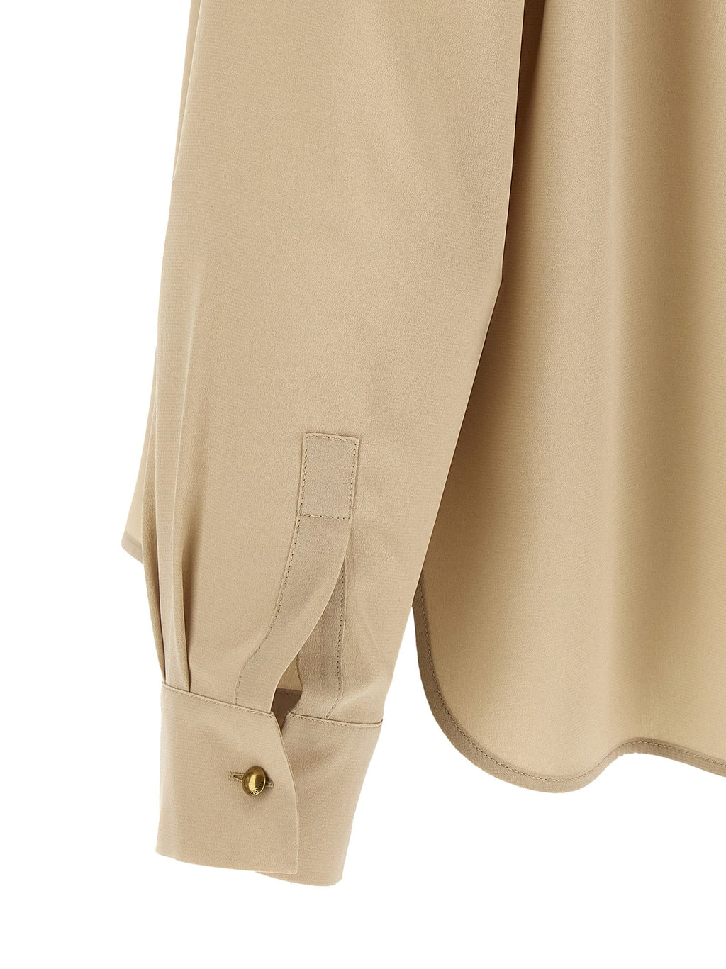 Max Mara Beige Silk Blouse