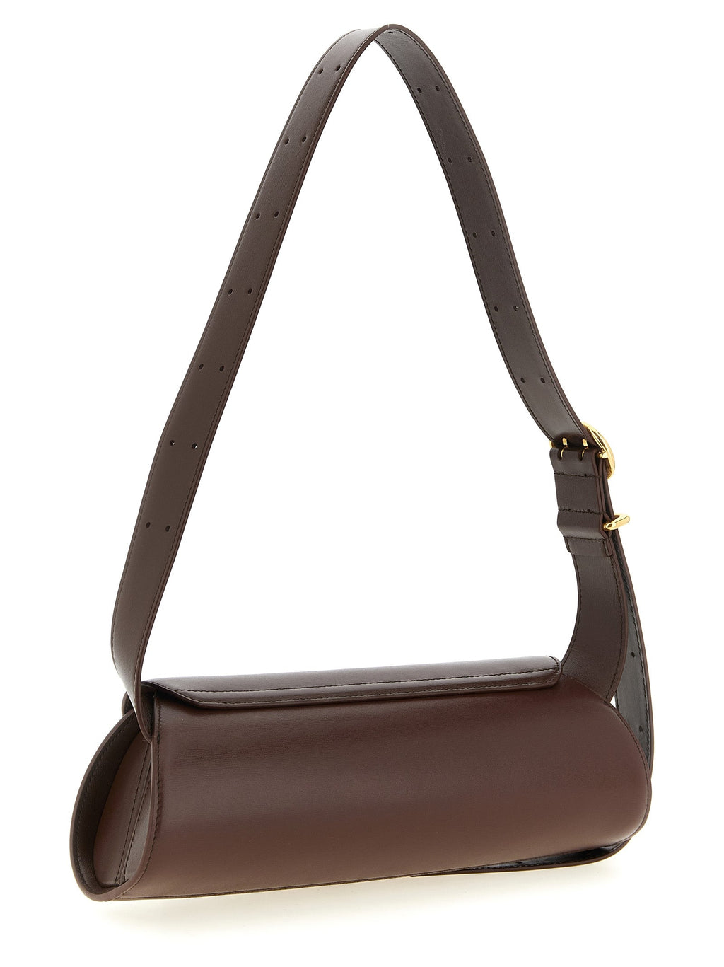 Jil Sander Brown Calfskin Shoulder Bag