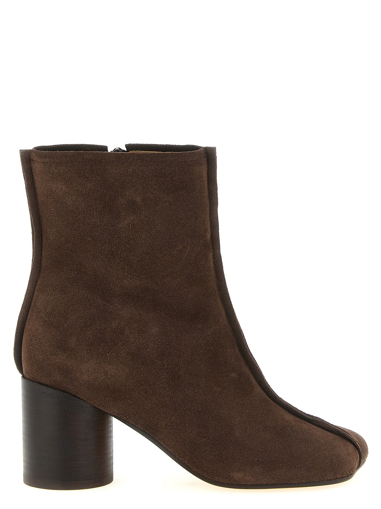 MM6 Maison Margiela Brown Cowhide Ankle Boots