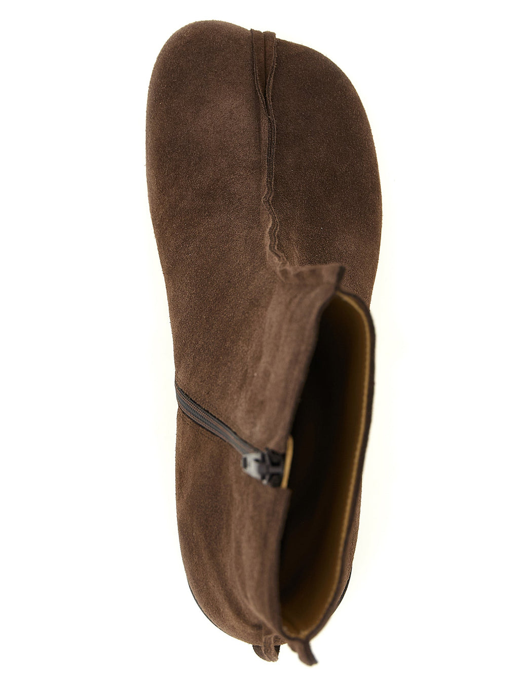 MM6 Maison Margiela Brown Cowhide Ankle Boots