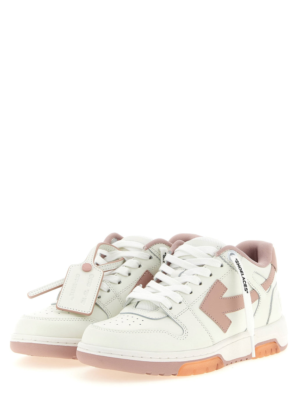 Off-White Multicolor Calfskin Athletic Sneakers