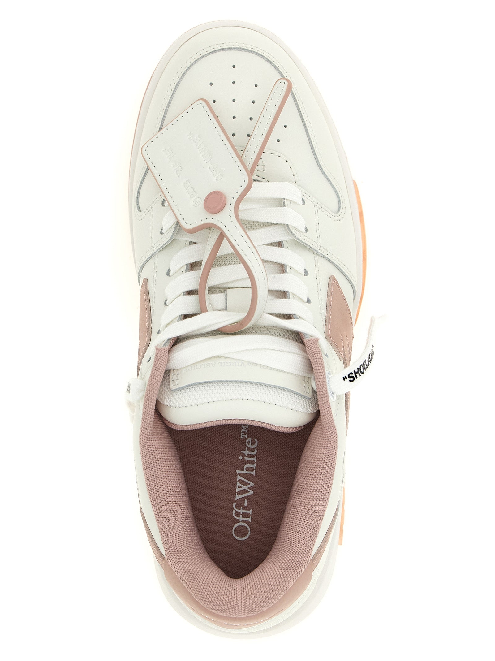 Off-White Multicolor Calfskin Athletic Sneakers