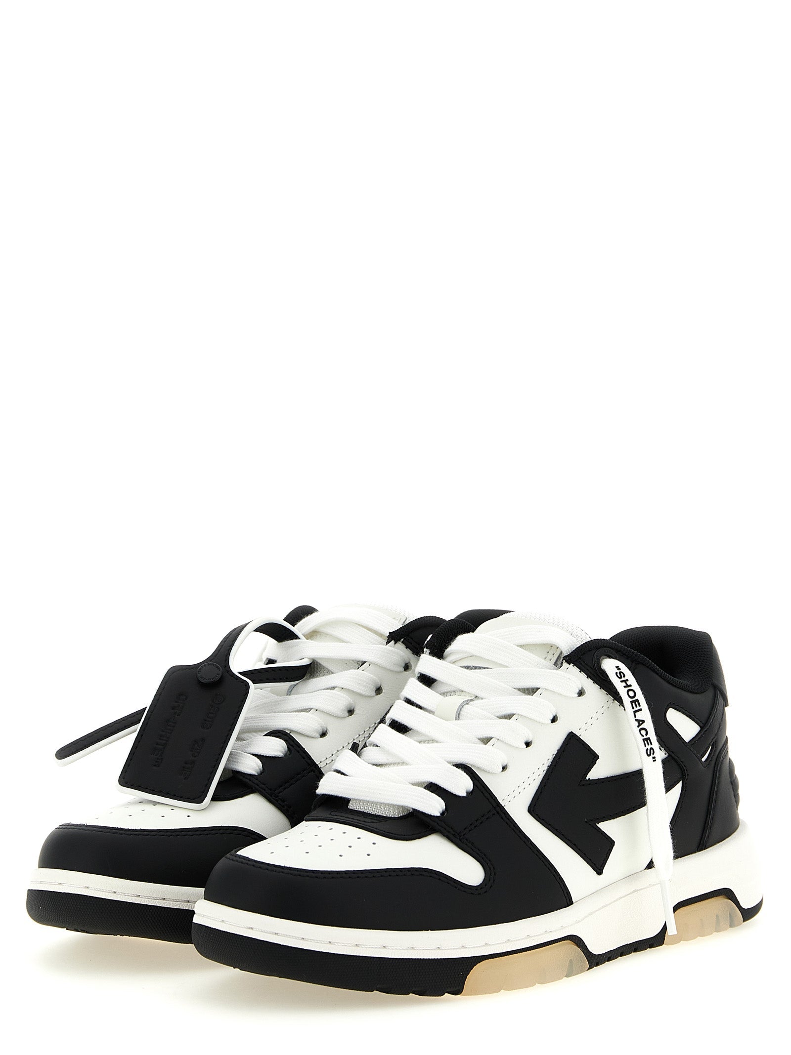 Off-White Bicolor Calfskin Low Top Sneakers