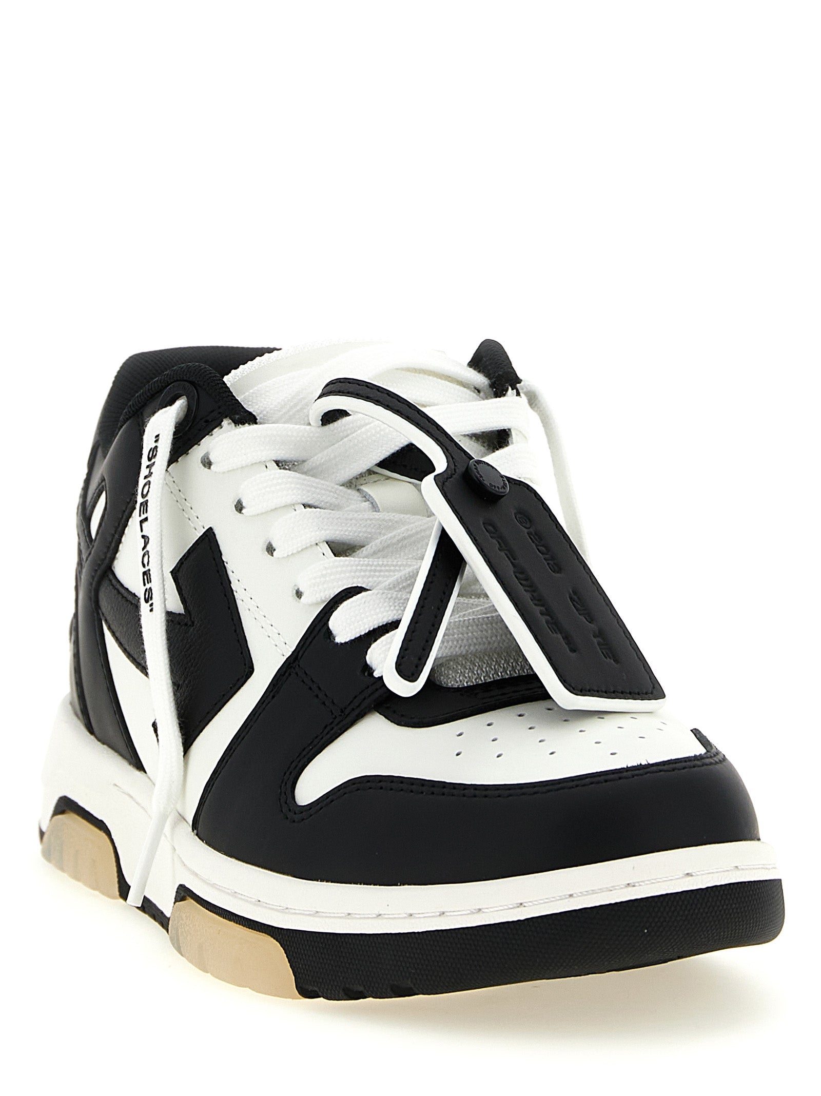 Off-White Bicolor Calfskin Low Top Sneakers