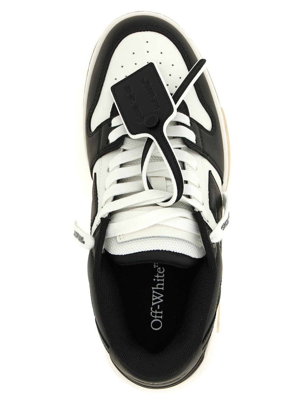 Off-White Bicolor Calfskin Low Top Sneakers