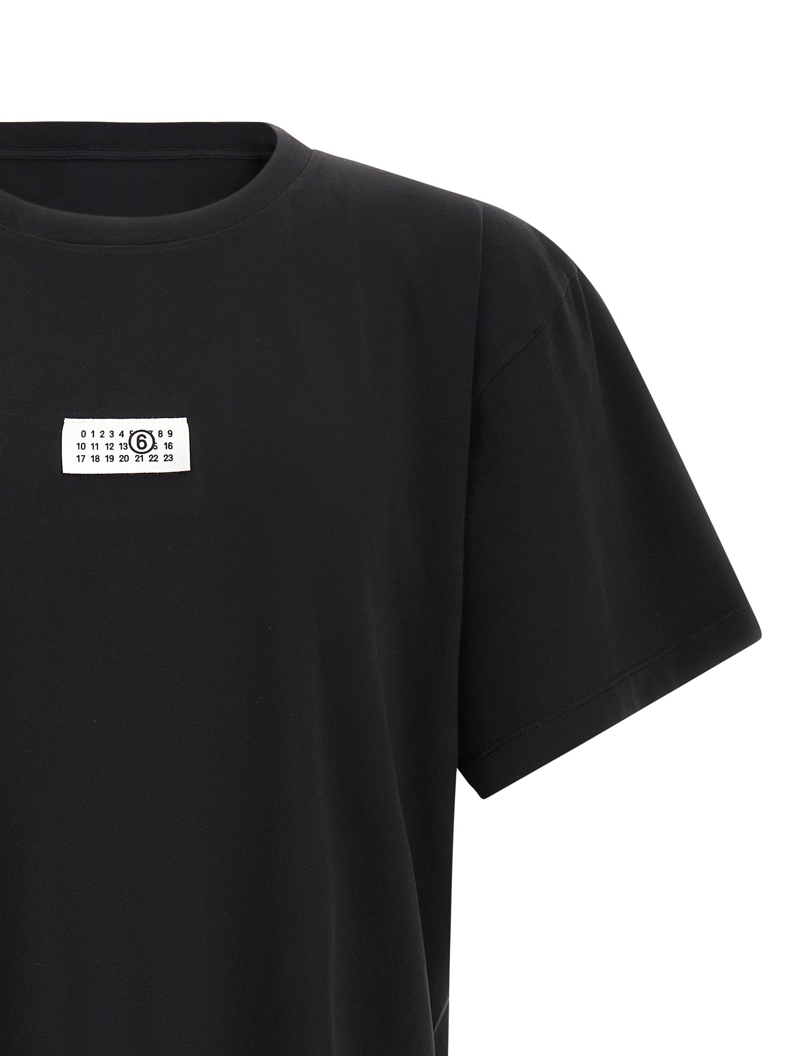 MM6 Maison Margiela Black Cotton T-Shirt