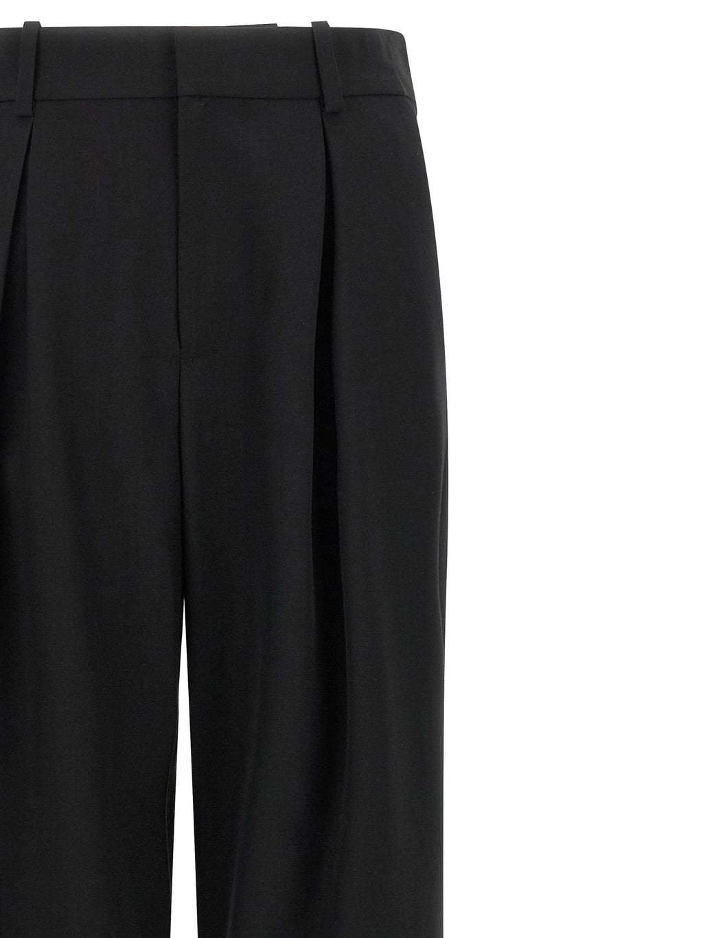 MM6 Maison Margiela Black Polyester Casual Pants