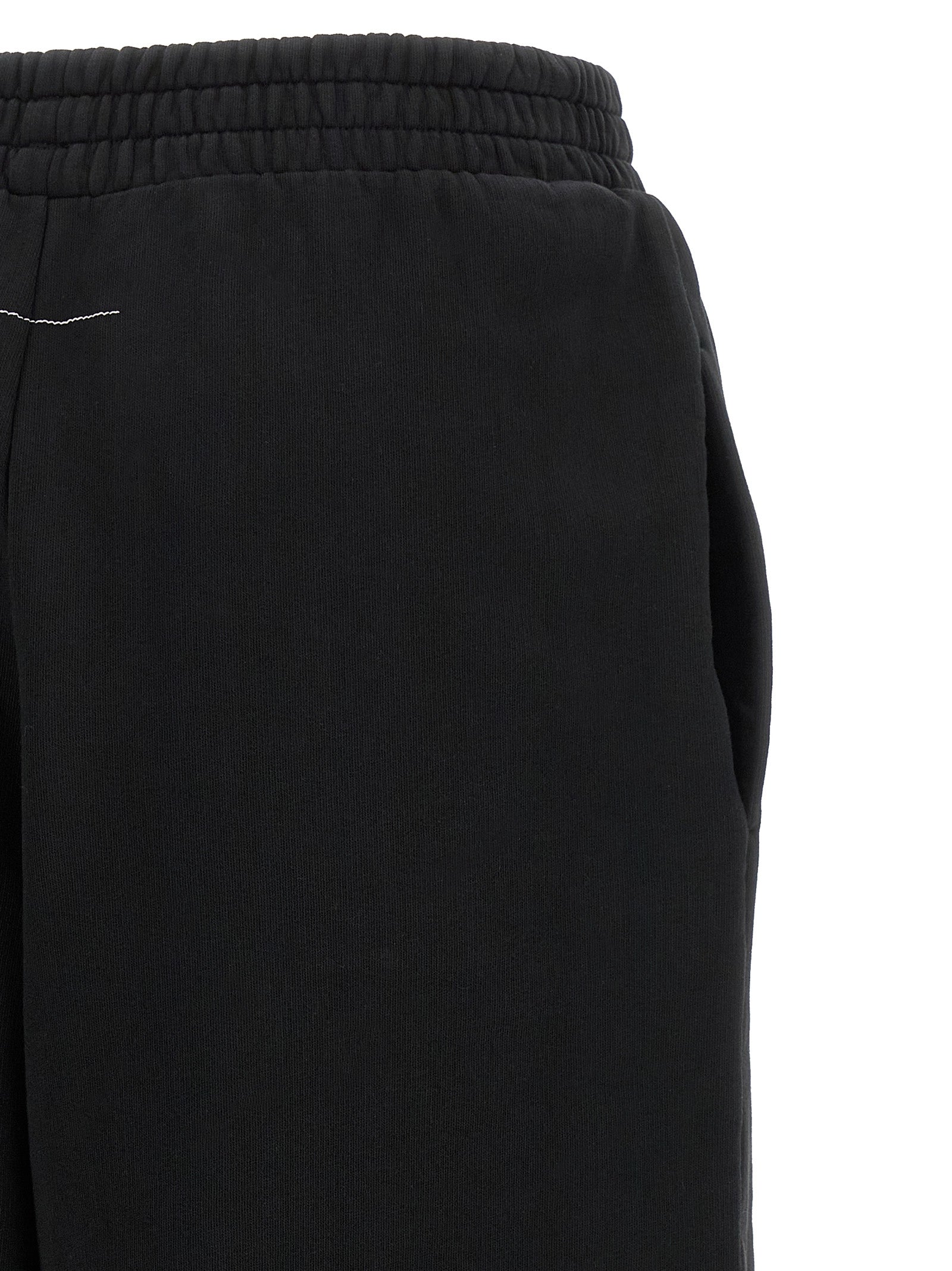 MM6 Maison Margiela Black Cotton Joggers (Workout Pants)