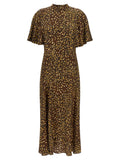 Twinset Brown Viscose Long Dress